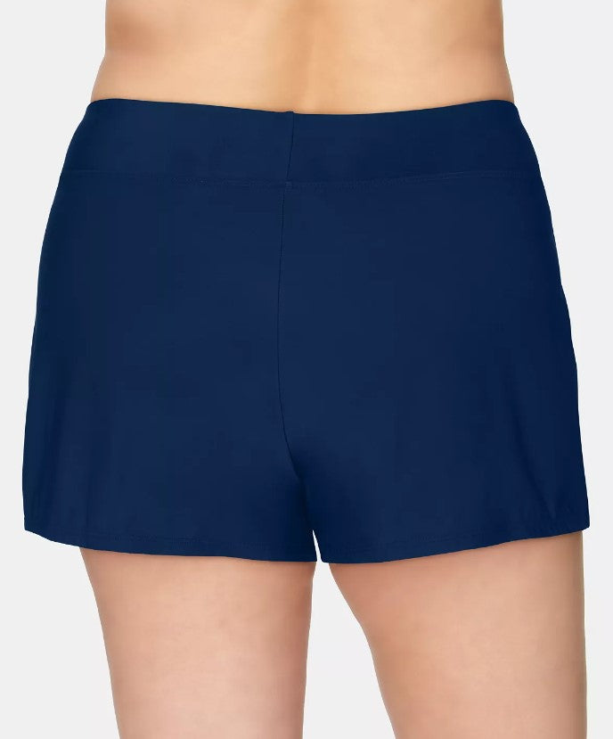 Swim Solutions Women's Stretch Swim Shorts Navy Plus Size 20W