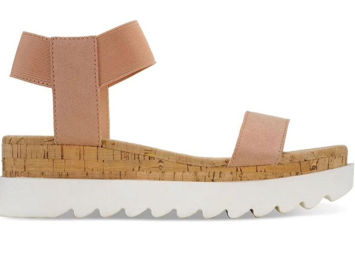 Sun + Stone Women's Melanyy Laceless Open Toe Wedge Sandals Rose Size 10M