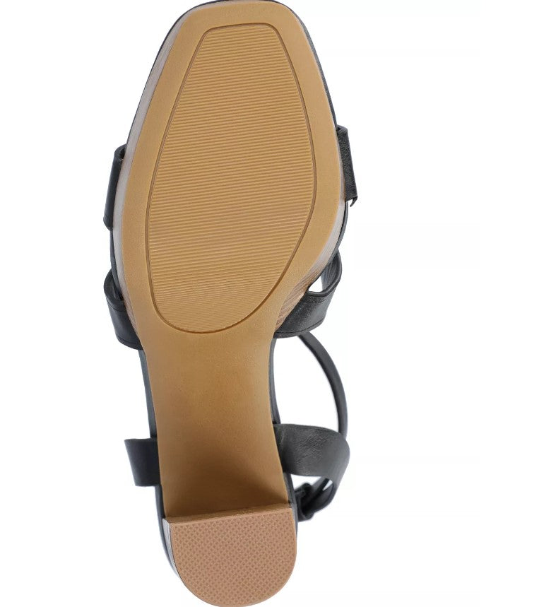 Journee Collection Women's Mandilyn Platform Sandals Black