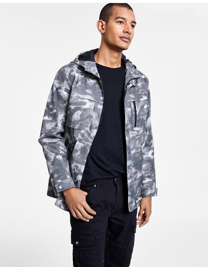 INC International Concepts Men's Louis Field Jacket Harbor Grey Size XL