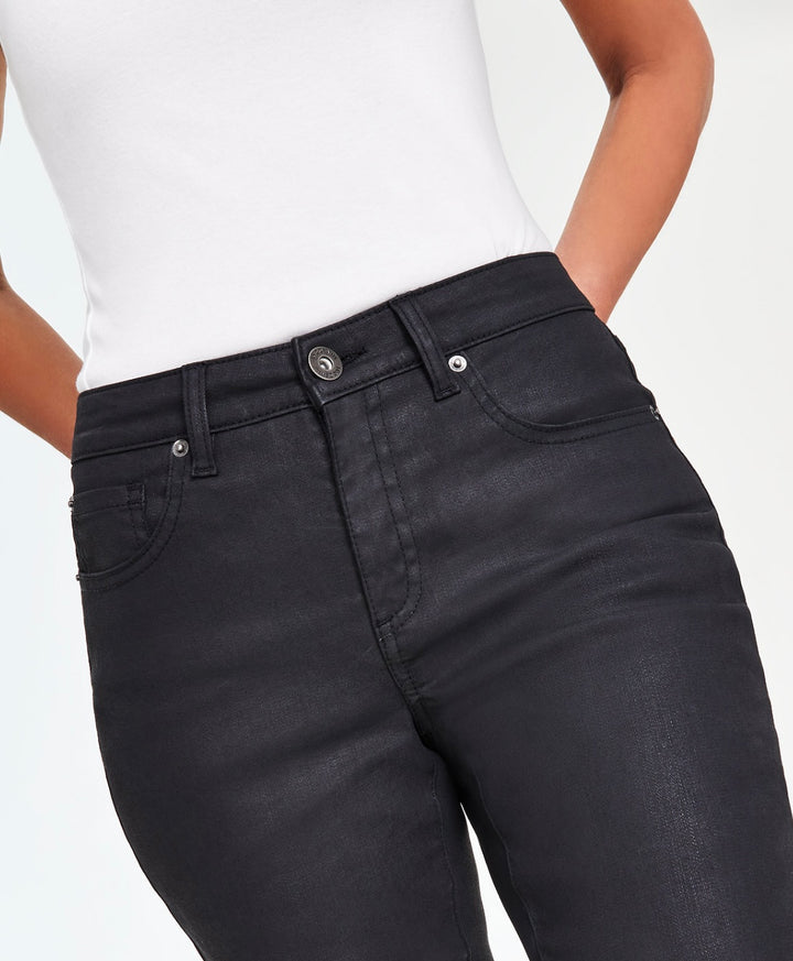INC International Concepts Women's Mid-Rise Coated Skinny Jeans Size 4
