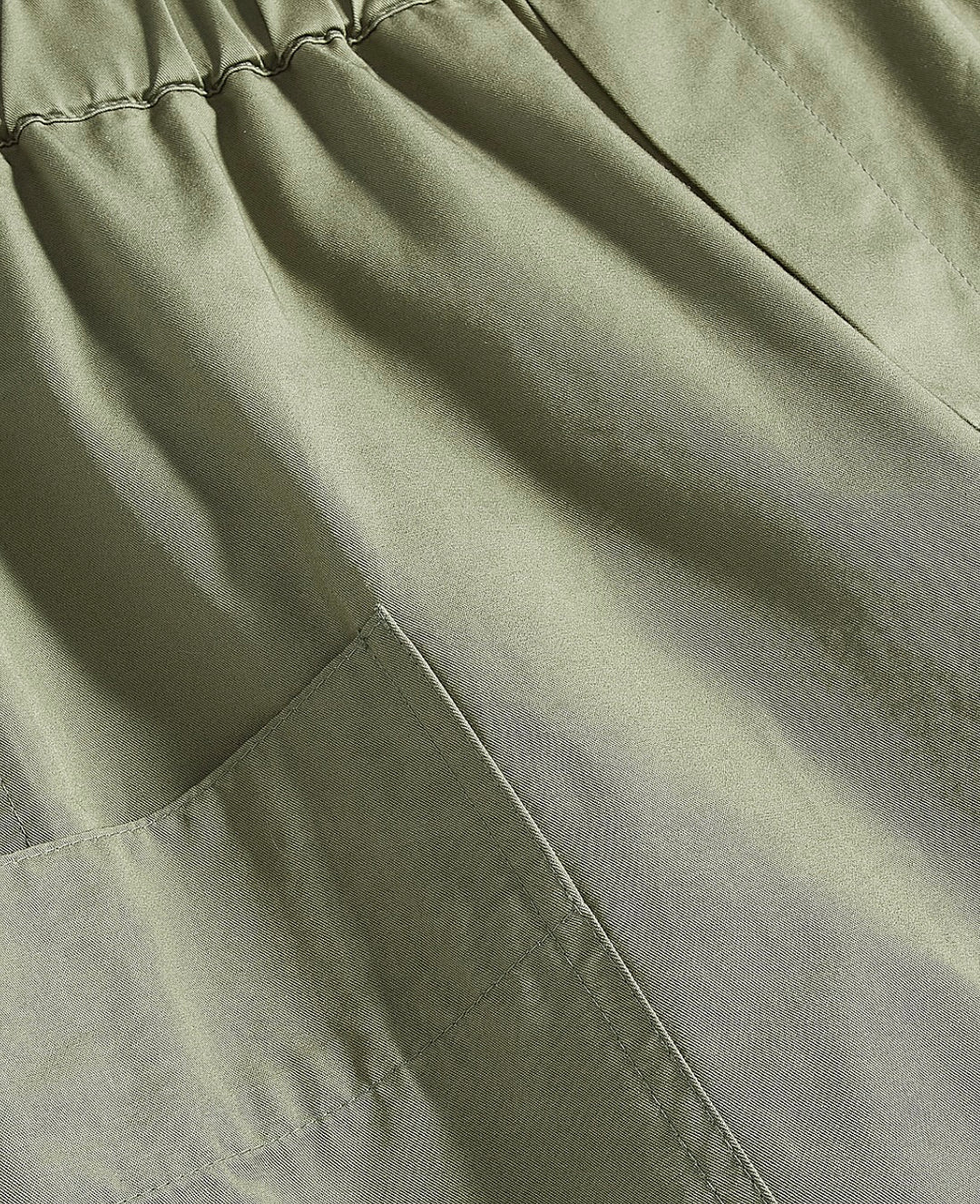 Style & Co. Women's Elastic Waist Straight Leg Pocket Pants Olivine Size L