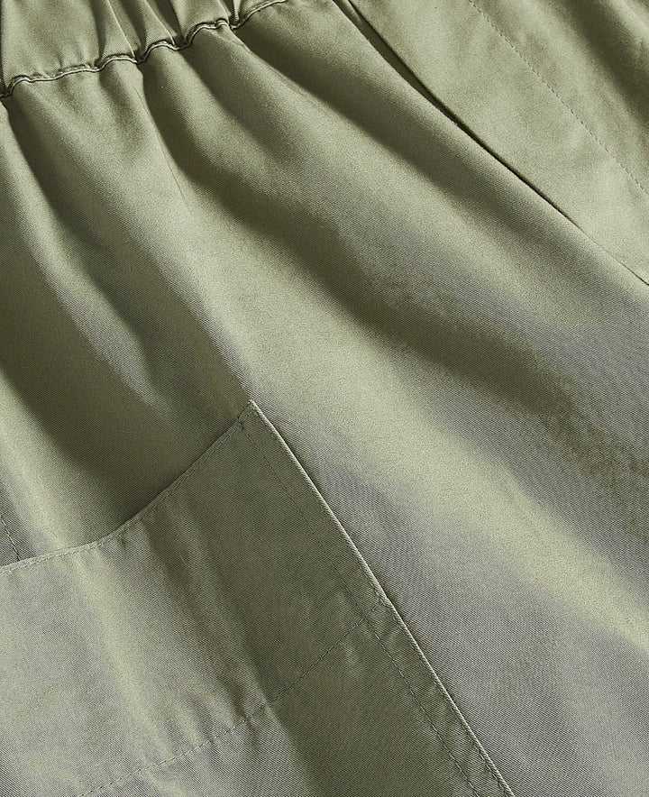 Style & Co. Women's Elastic Waist Straight Leg Pocket Pants Olivine Size L