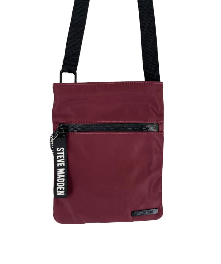 Steve Madden Men's Crossbody Burgundy 8.5 X 7