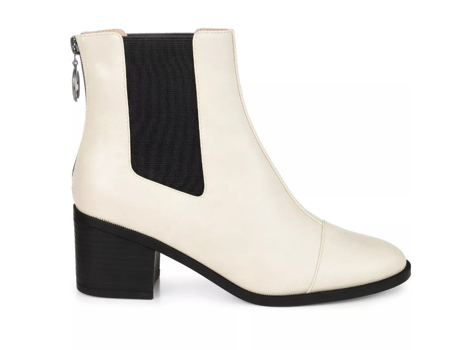 Journee Collection Women's Nigella Booties White Size 6.5