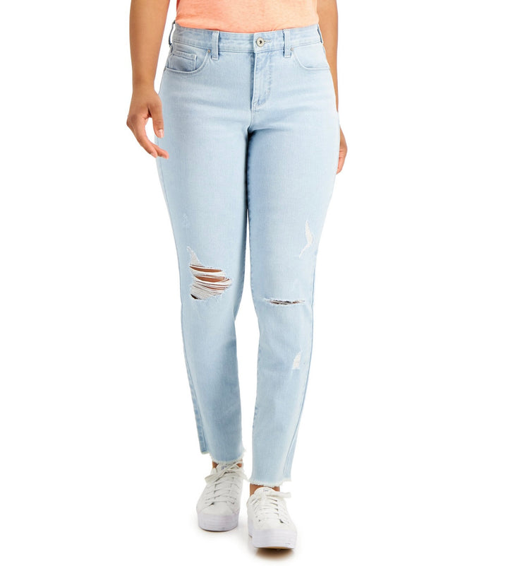 Style & Co. Women's Petite Curvy-Fit Skinny Jeans Coast Wash