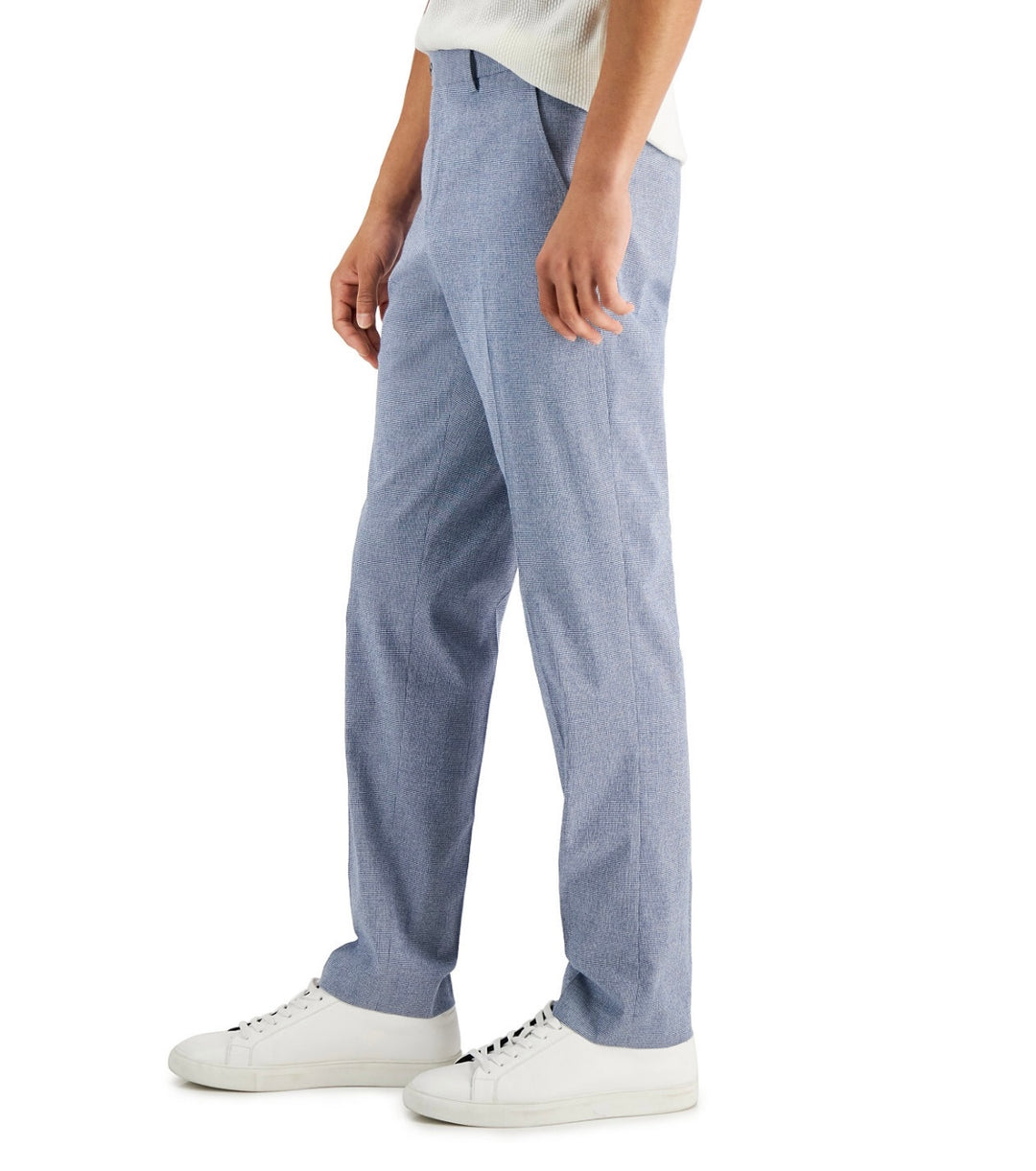 Alfani Men's Slim-Fit Seersucker Check Suit Separate Pants Blue/White Size 36x30