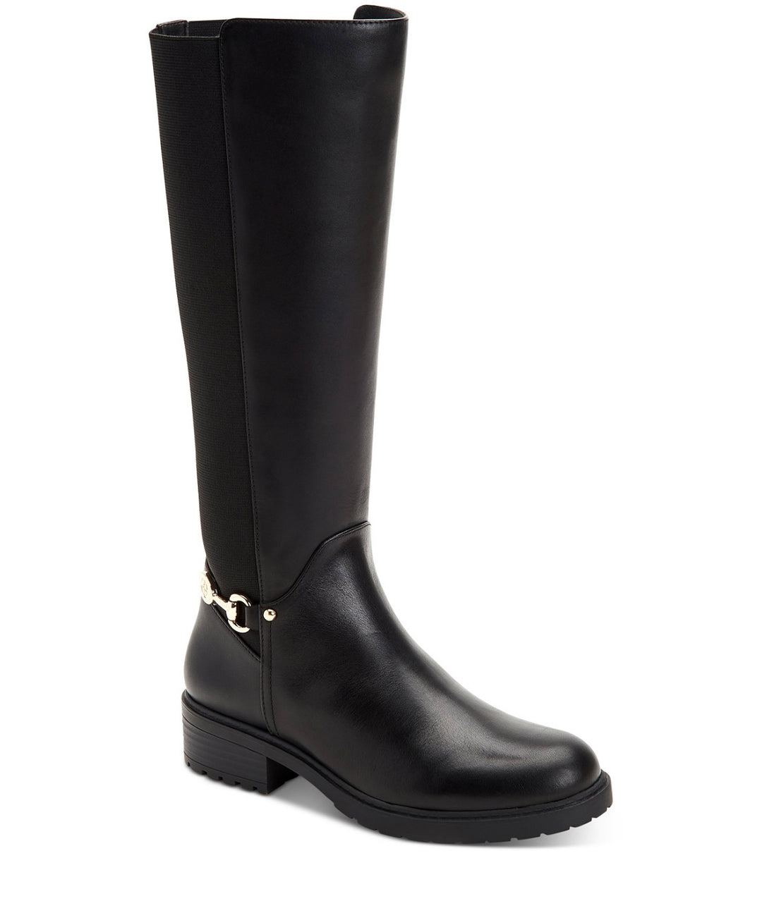 Giani Bernini Women's Barnibee Memory Foam Knee High Riding Boots Black