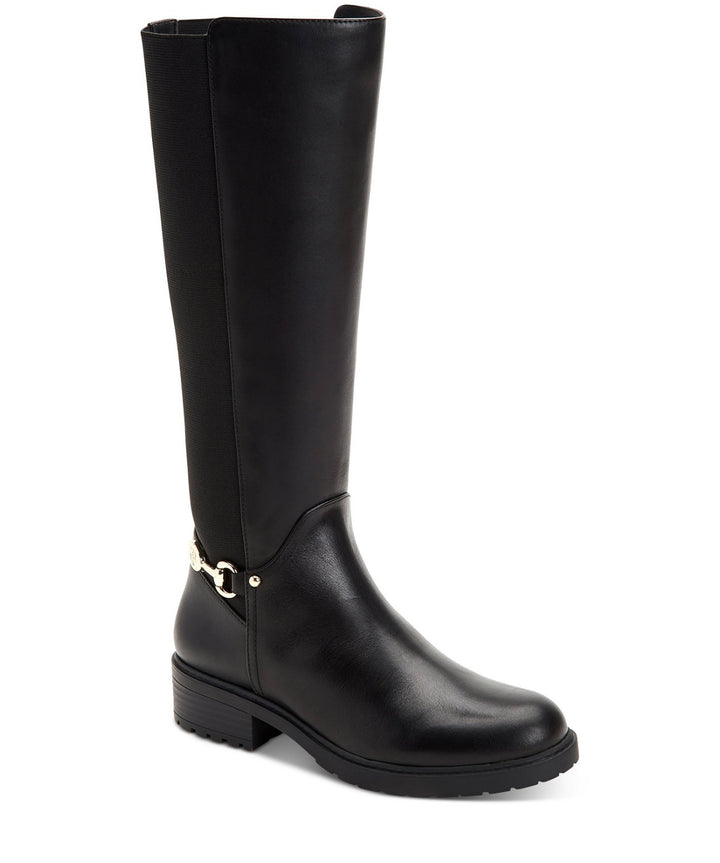 Giani Bernini Women's Barnibee Memory Foam Knee High Riding Boots Black