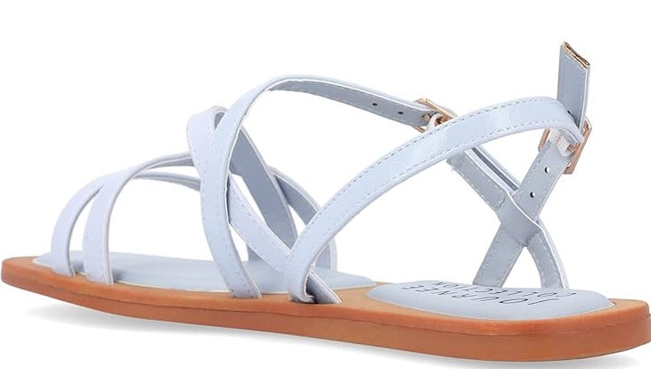 Journee Collection Women's Ennid Strappy Sandals Lavender Size 5.5