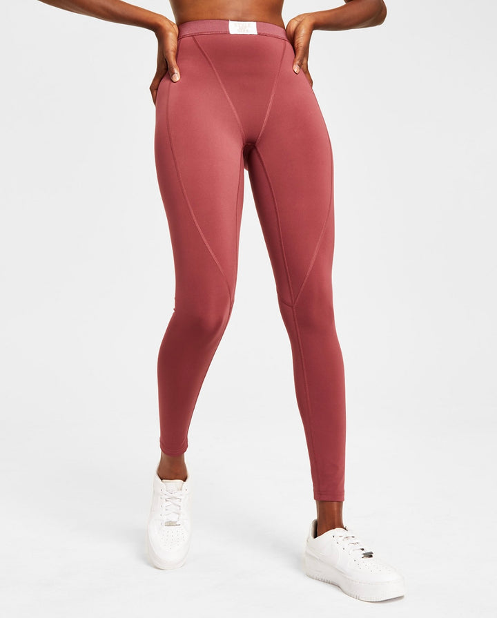 Jenni Style Not Size Women's Plus Size Solid Leggings Sunsweet Plum