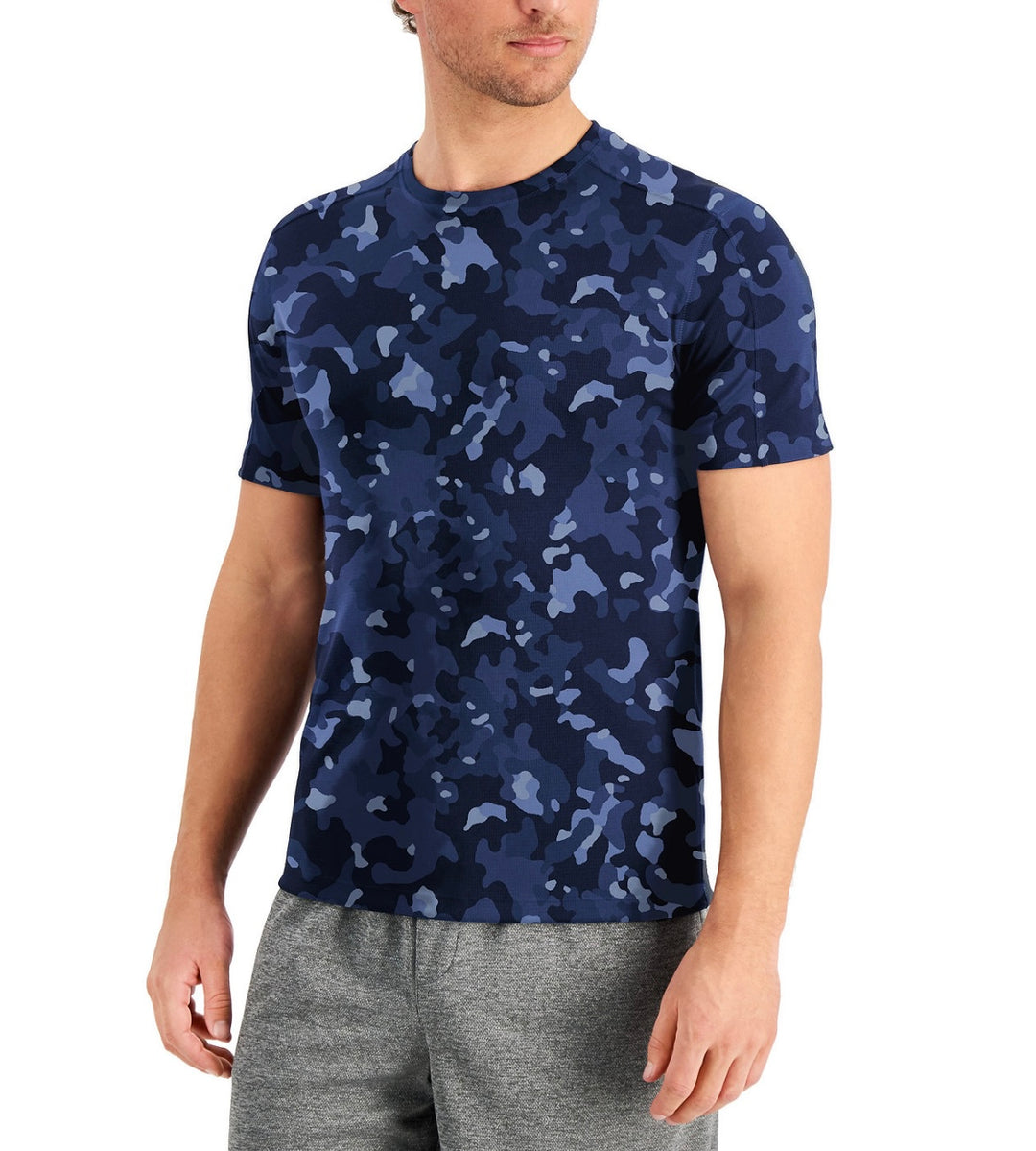ID Ideology Men's Short Sleeve Birdseye Printed Training T-Shirt Size S