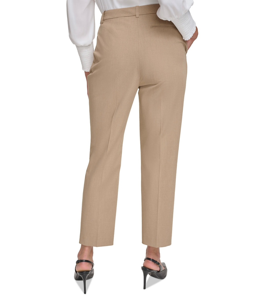Calvin Klein Women's Mid-Rise Ankle Pants Brown Size 10
