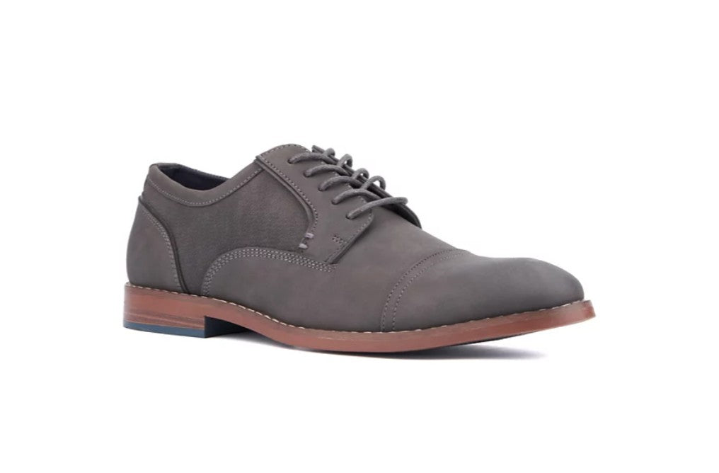 Reserved Footwear Men's Asher Oxford Casual Shoe Charcoal Size 10