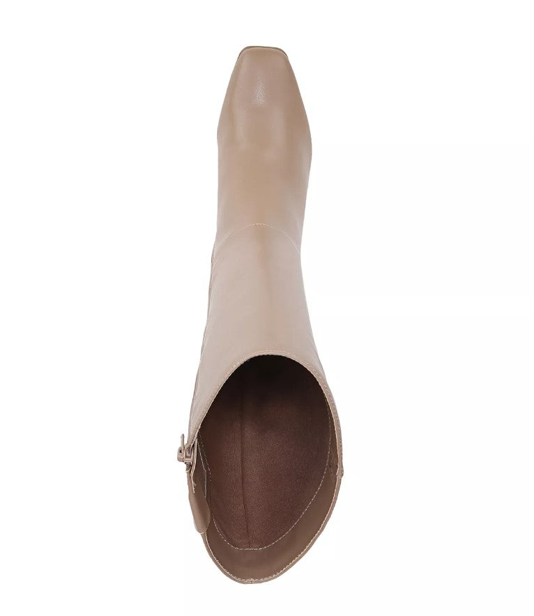 Naturalizer Women's Waylon Tall Dress Boots Taupe Smooth Faux Leather Size 7 M