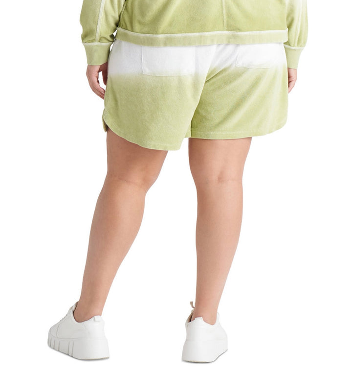 Black Tape Women's Trendy Dip-Dyed Drawstring Shorts Plus Size X