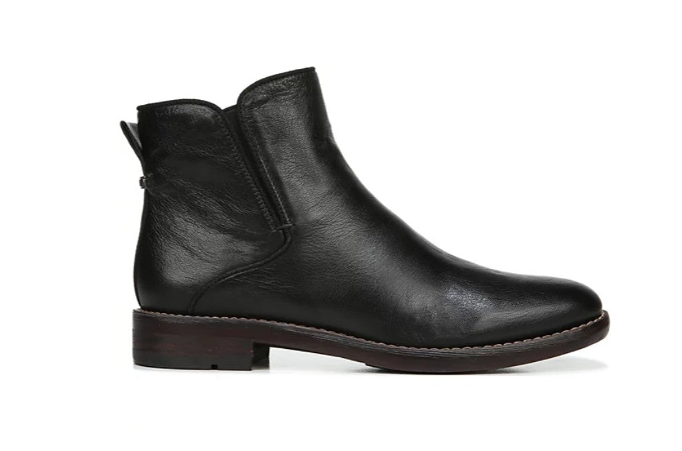 Franco Sarto Women's Zipper Closure Marcus Booties Black/Cognac Leather