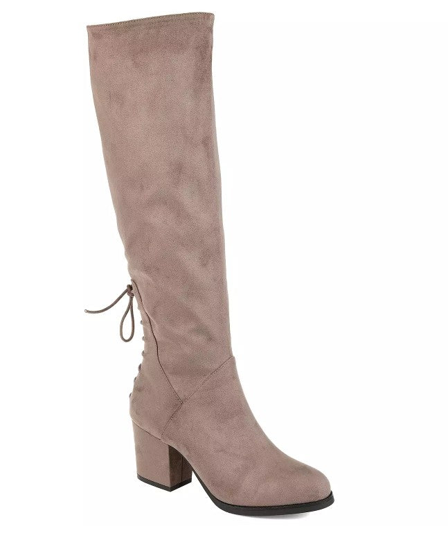 Journee Collection Women's Leeda Women's Knee High Boots Taupe Size 10