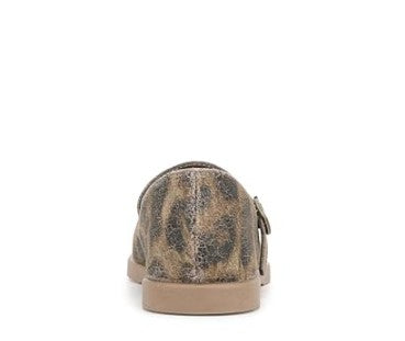 Blowfish Malibu Women's Empower Mary Jane Flat Shoes Bronze Leopard Size 7 M