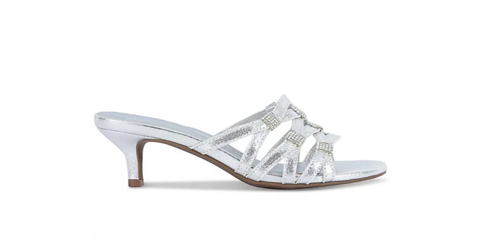Jones New York Women's Kaleena Embellished Kitten Heel Dress Sandals Size 10 M