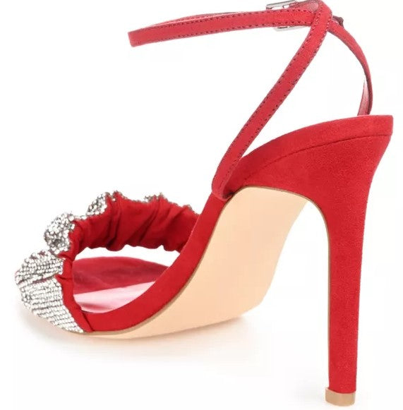 Journee Collection Women's Arlette Comfort Open Toe High Stiletto Pumps Size 8