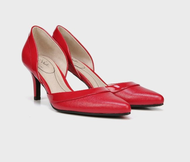 LifeStride Women's Saldana d'Orsay Pump Fire Red Size 8.5M
