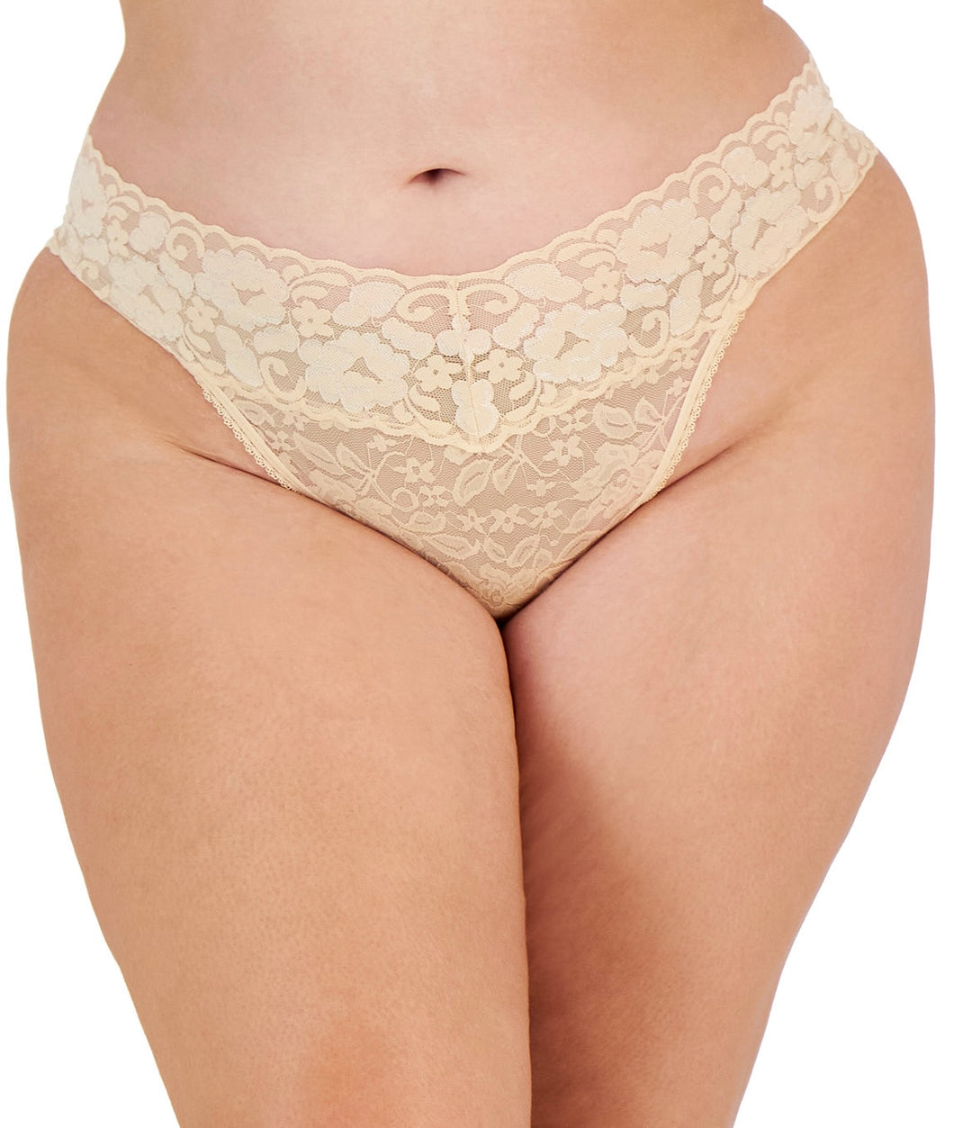 INC International Concepts Women's Plus Size Lace Thong Underwear Lingerie