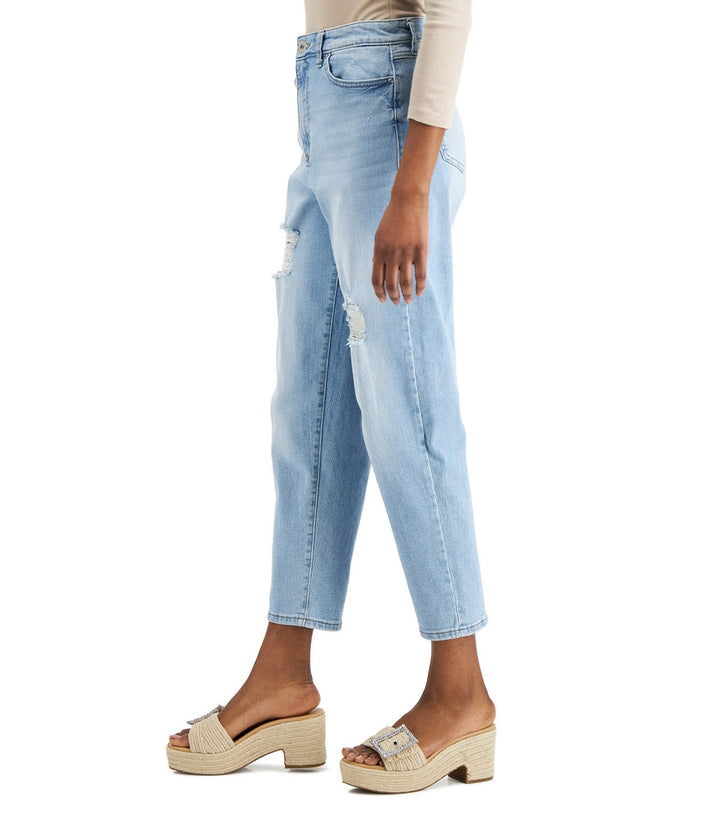 INC International Concepts Women's High Rise Ripped Mom Jeans Size 12/31