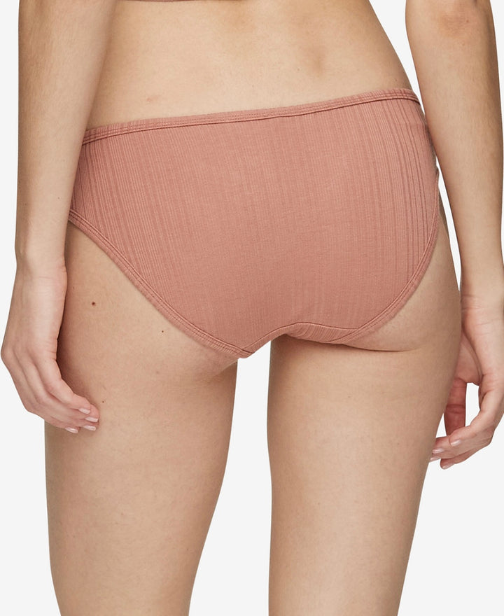 Calvin Klein Women's Ribbed Bikini Brown Size XS