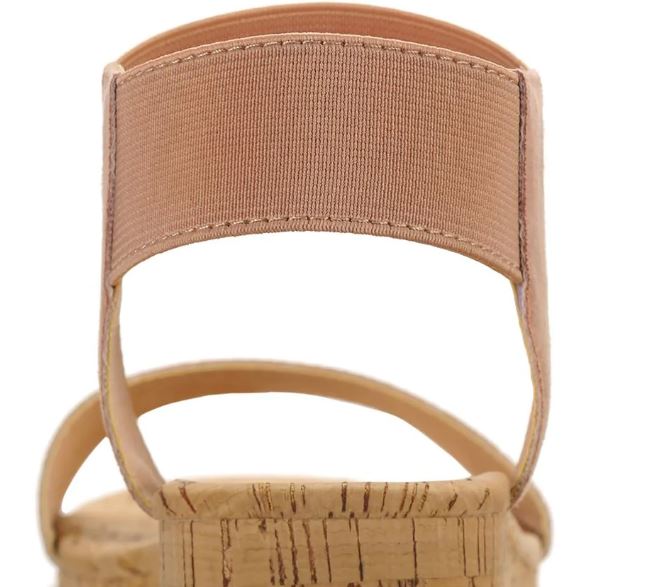 Sun + Stone Women's Melanyy Laceless Open Toe Wedge Sandals Rose Size 10M