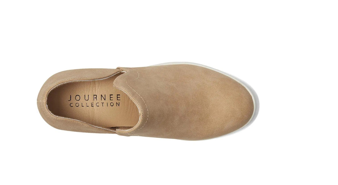 Journee Collection Women's Cardi Round Toe Slip On Wedge Sneakers Shoes Size 7