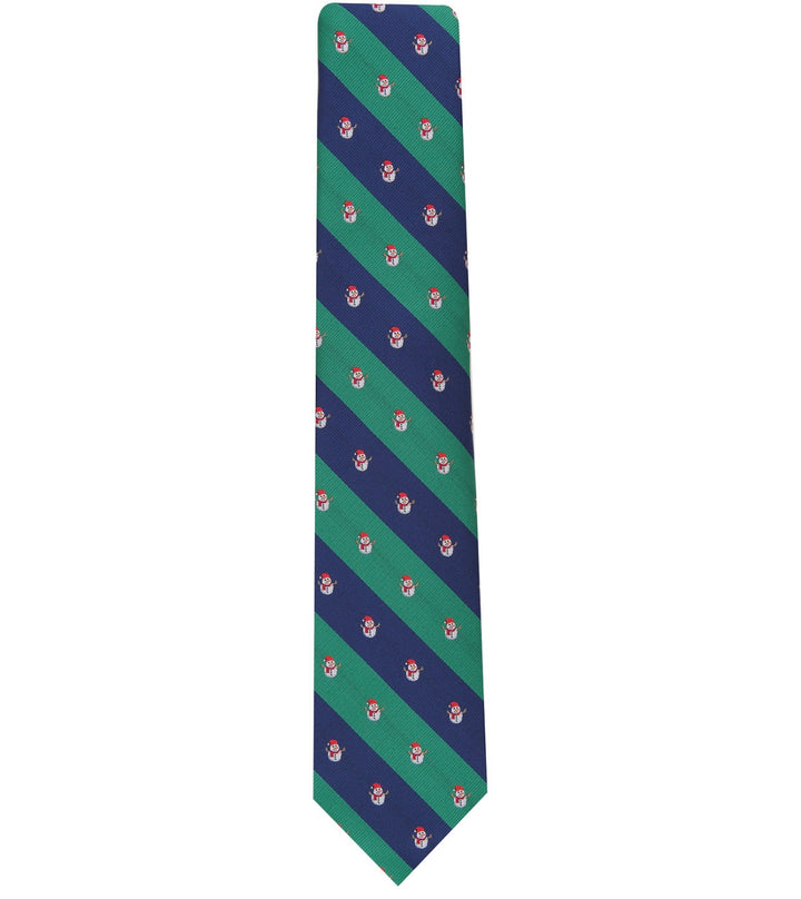 Club Room Men's Snowman Stripe Tie Navy One Size