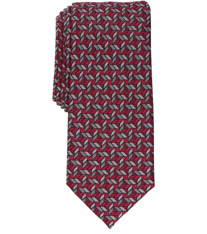 Alfani Men's Coen Nano Geo Tie Red One Size