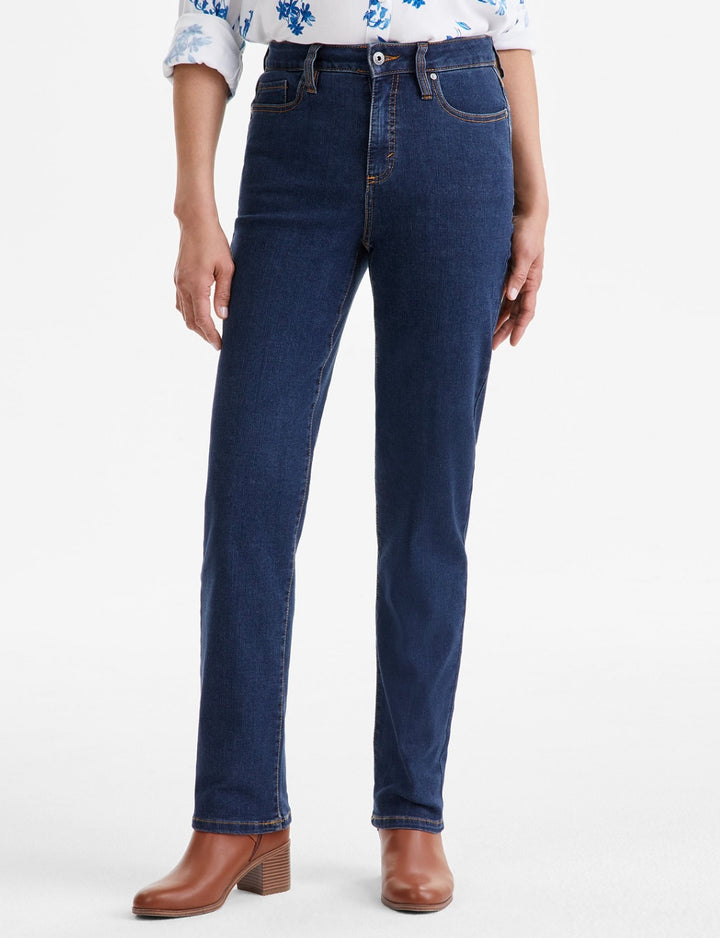 Style & Co. Women's High Rise Straight-Leg Jeans Fortress Size 6