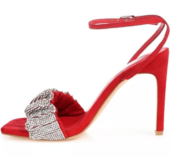 Journee Collection Women's Arlette Comfort Open Toe High Stiletto Pumps Size 8