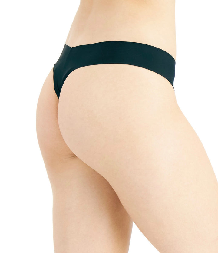 Jenni Women's No-Show Thong Underwear Deep Black