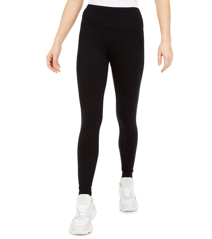 Bar III Women's Pull-on Basic Jersey Leggings Deep Black Petite Size PS