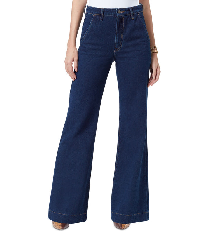 Sam Edelman Women's Bay High Waist Flare Trouser Jeans Atlantic Size 30