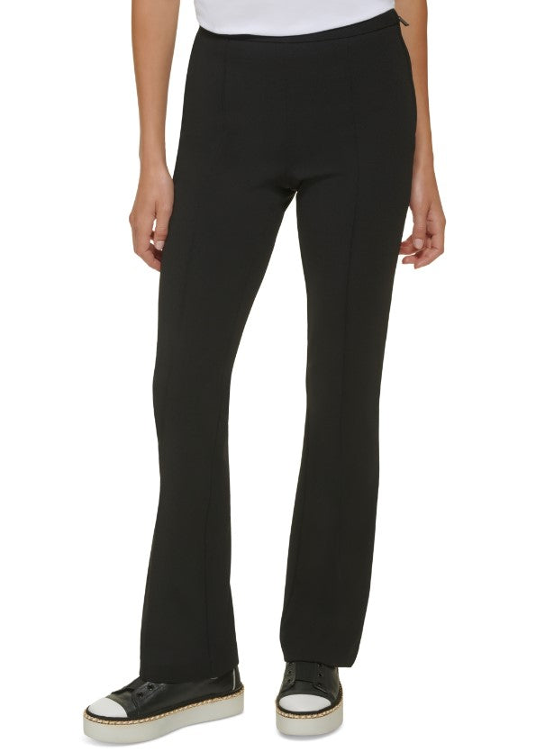 Karl Lagerfeld Paris Women's Solid Zip up Pants Black Size 14