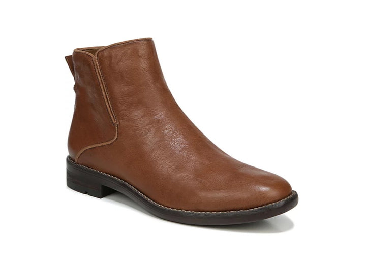Franco Sarto Women's Zipper Closure Marcus Booties Black/Cognac Leather