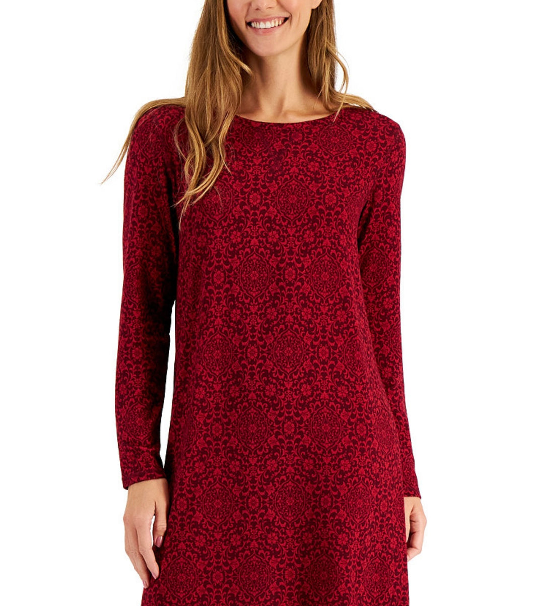 Charter Club Women's Butter Soft Sleepshirt Berried Treasure Regal Size XS