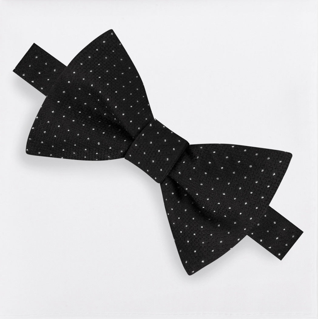 Michael Kors Men's Formal Party Pindot Bow Tie Black One Size
