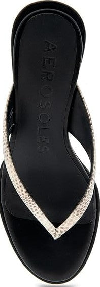 Aerosoles Women's Nero Wedge Flip Flop Sandals Roccia Snake Print Size 7.5