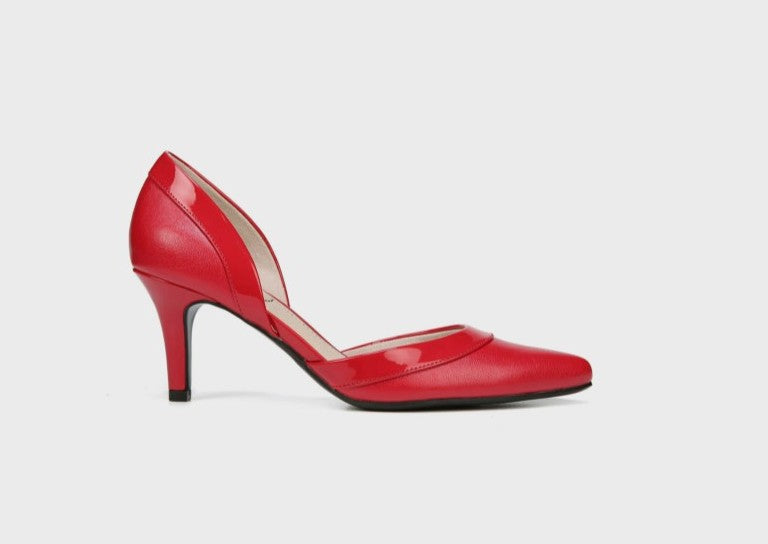 LifeStride Women's Saldana d'Orsay Pump Fire Red Size 8.5M