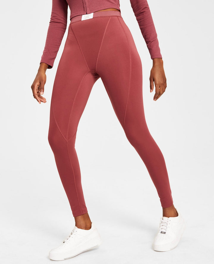 Jenni Style Not Size Women's Plus Size Solid Leggings Sunsweet Plum