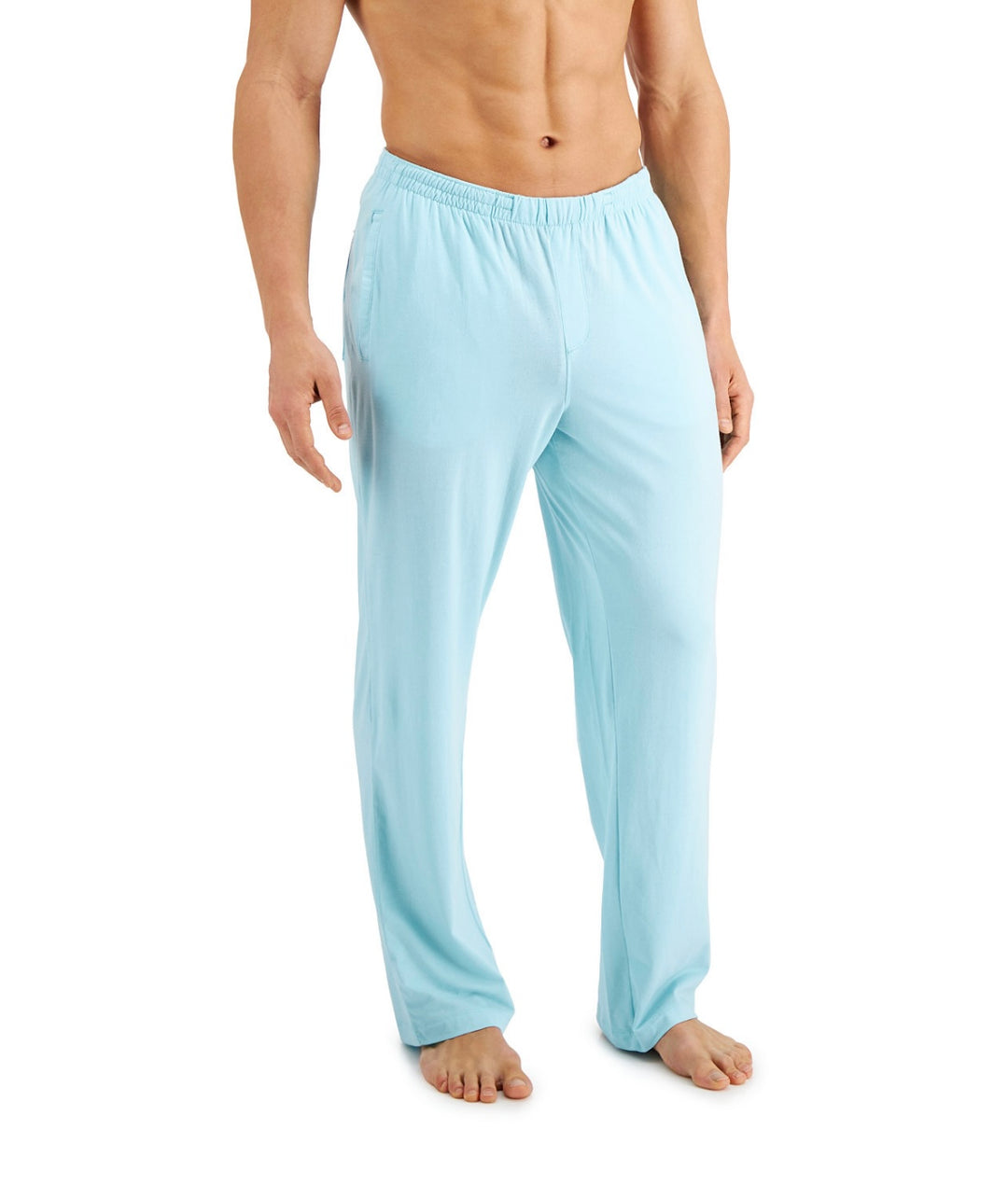 Alfani Men's Elastic Waistband Quick-Dry Pajama Pants Blue Size L
