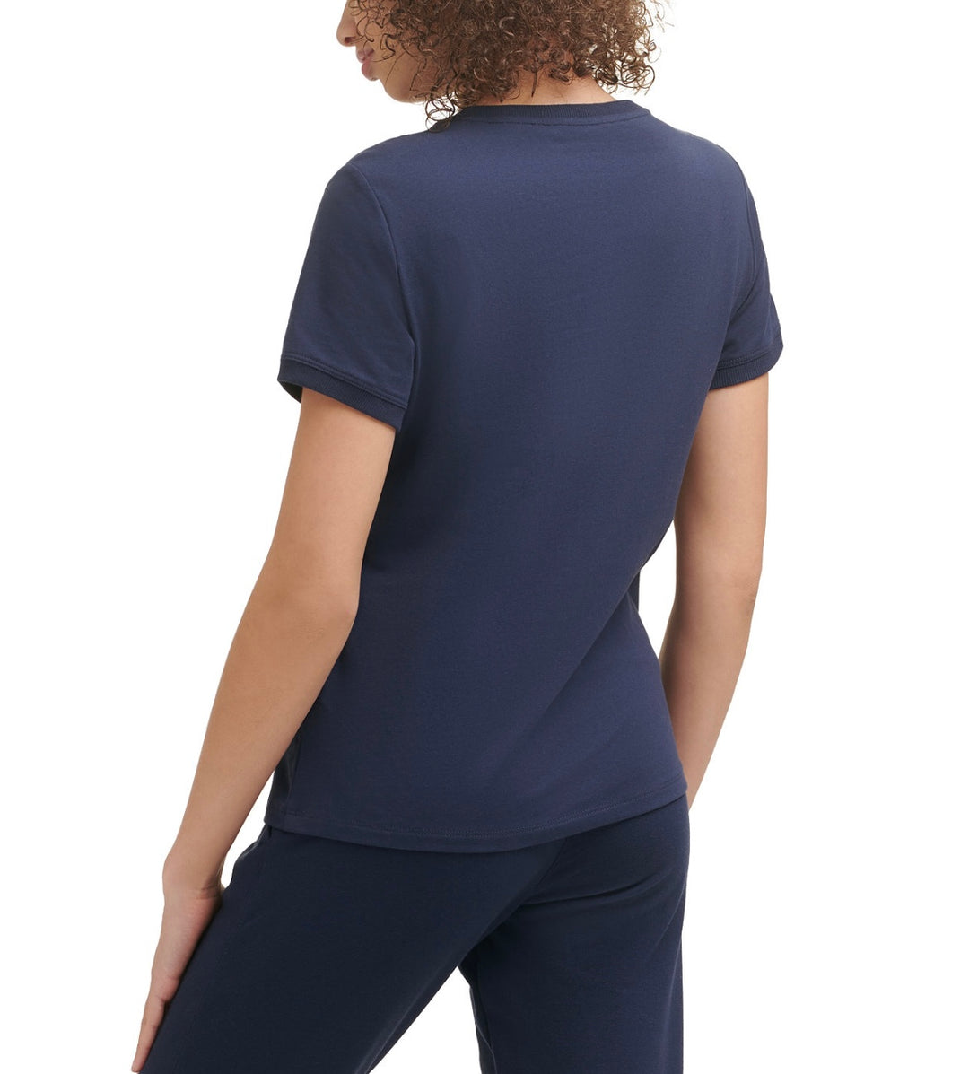 Tommy Hilfiger Sport Women's Embroidered Logo Crewneck T-Shirt Navy