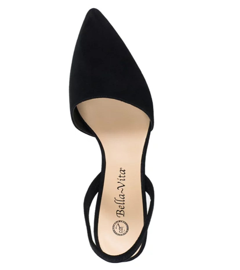 Bella Vita Women's Sarah Slingback Pumps Shoes Black Size 10