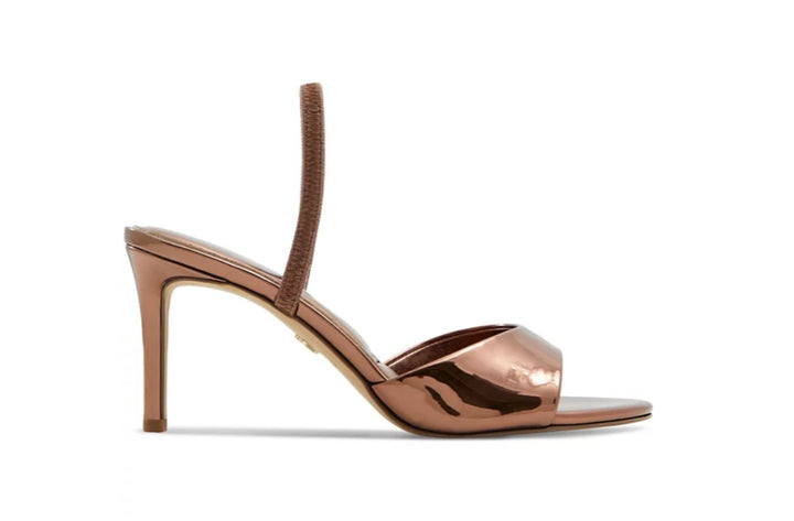 ALDO Women's Slip on Aitana Two-Piece Dress Heels Bronze Size 6.5
