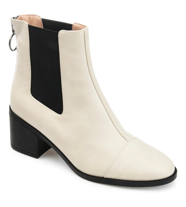 Journee Collection Women's Nigella Booties White Size 6.5